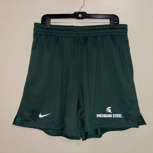 Nike Men Michigan State Spartans Football Team Issue PE On-Field Shorts 2XL NEW - Picture 1 of 12